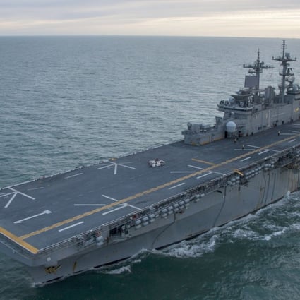 The amphibious assault ship USS Wasp has been denied a port call in Hong Kong. Photo: AFP