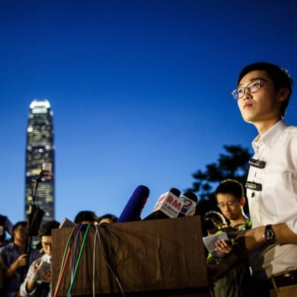 Andy Chan, leader of the banned pro-independence Hong Kong National Party. Photo: AFP Photo