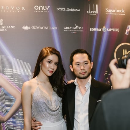 Darren Chan, the Sugarbook founder, and his girlfriend Charmaine at The Fast Lane party. Chan was inspired to create Sugarbook as his friends often teased Charmaine, who is 10 years younger than him. Photo: Resty Woro Yuniar