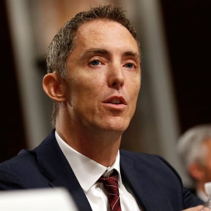 Keith Enright, chief privacy officer at Google, testifies before the Senate Commerce, Science and Transportation Committee on safeguards for consumer data privacy in Washington, US, on September 26, 2018. Photo: Reuters