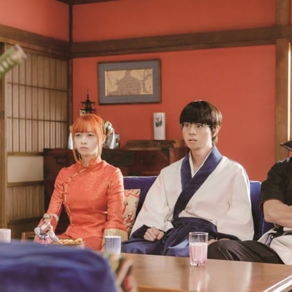 (From left) Yuya Yagira, Kanna Hashimoto, Masaki Suda and Shun Oguri in a scene from Gintama 2: Rules Are Made to Be Broken (category IIB, Japanese), directed by Yuichi Fukuda. Photo: Matsuki