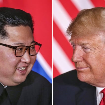 North Korean leader Kim Jong-un and US President Donald Trump first met at a landmark summit in Singapore in June. Photo: EPA-EFE