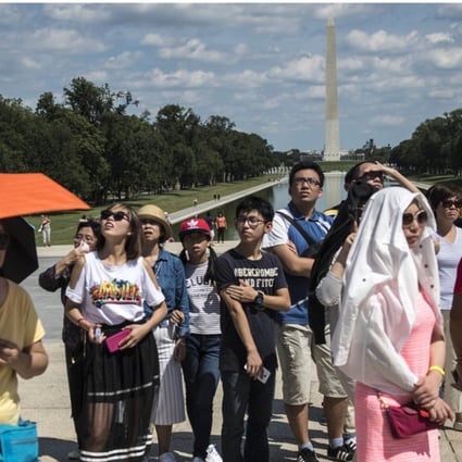Chinese tourists in Washington are becoming a less frequent sight, tourism industry data suggests. Photo: Washington Post
