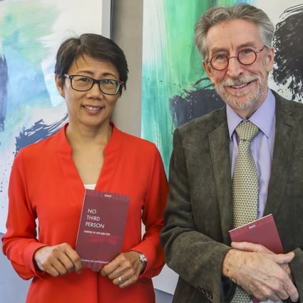 Christine Loh and Richard Cullen introduce their new book in Sheung Wan on Friday. Photo: Jonathan Wong