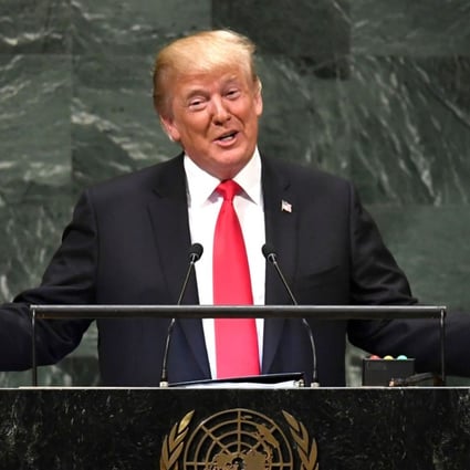 Donald Trump was laughed at when he bragged about the success of his presidency at the United Nations General Assembly on September 25. Photo: AFP.