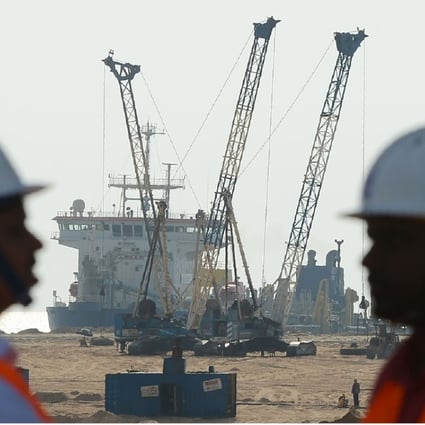 Chinese investors carried the losses when the US$1.4 billion mega-project near Sri Lanka’s main port was suspended pending an environmental assessment. Photo: AFP