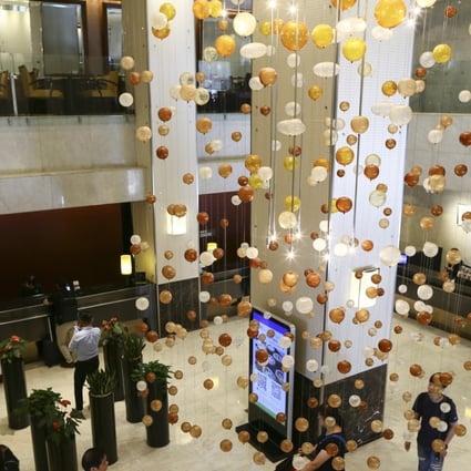The lobby of the Excelsior Hotel in Causeway Bay, which is closing after nearly 45 years in business. Photo: Dickson Lee