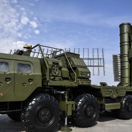 The Russian S-400 anti-aircraft missile launching system bought by India. Photo: AFP