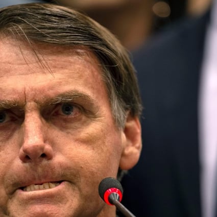 Brazil's right-wing presidential candidate for the Social Liberal Party (PSL) Jair Bolsonaro. Photo: AFP