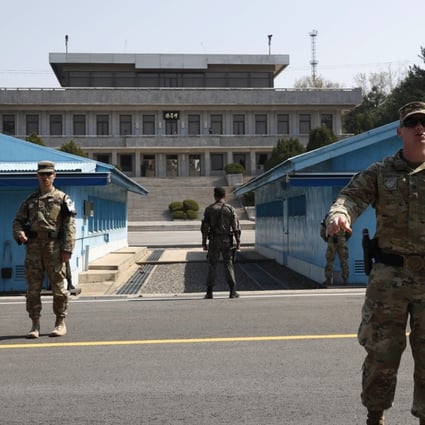 The Joint Security Area in the demilitarised zone that divides North and South Korea. Photo: EPA