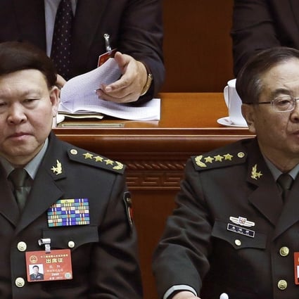 Zhang Yang (left) and Fang Fenghui. Photo: AP