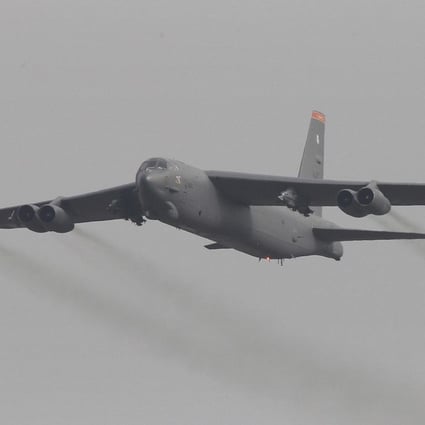China has frequently complained about US B-52s carrying out missions over the disputed waters. Photo: AP