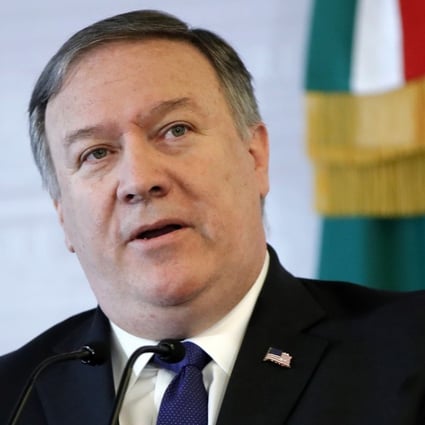 US Secretary of State Mike Pompeo speaking on Friday in Mexico City. Photo: EPA-EFE
