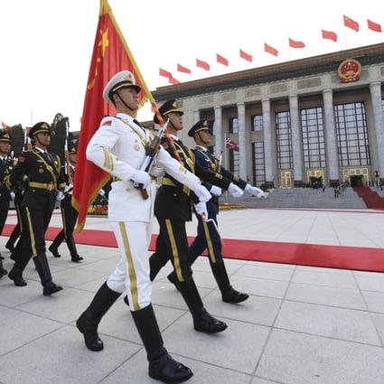 The Chinese People’s Liberation Army in Beijing. Photo: EPA