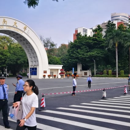 Jinan University students in Guangzhou were told to take Tuesday and Wednesday off in anticipation of President Xi Jinping’s visit to the campus. Photo: He Huifeng