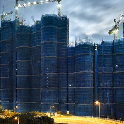 Peter Steinhauer has spent 25 years capturing Hong Kong buildings under construction, surrounded by bamboo scaffolding contained in what he calls cocoons. Photo: Peter Steinhauer