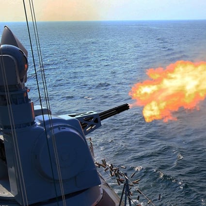Aboard the Guangzhou, a Chinese destroyer built for anti-aircraft defence. Photo: Handout
