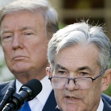Jerome Powell (R) delivering his remarks after US President Donald J. Trump (L) nominated Powell as Chair of the Board of Governors of the Federal Reserve System, in the Rose Garden of the White House in Washington, DC on 2 November 2017. Photo: EPA-EFE