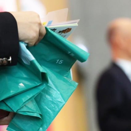 Under a proposed charging scheme, 80 per cent of rubbish generated by housing estates, residential buildings and shops would have to go into designated bags, priced at an average of 11 HK cents per litre. Photo: Nora Tam