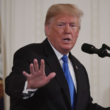 US President Donald Trump speaking at a press conference at the White House on Tuesday. Photo: Xinhua
