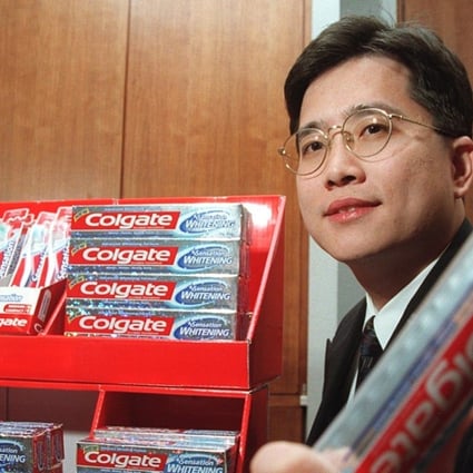 Colgate-Palmolive, already in China, is one of the global consumer products companies said to be considering buying Guangzhou-based Weimeizi, which makes Saky brand oral products and toothbrushes. Pictured is Colgate’s Hong Kong marketing manager, James Wong. Photo: Handout