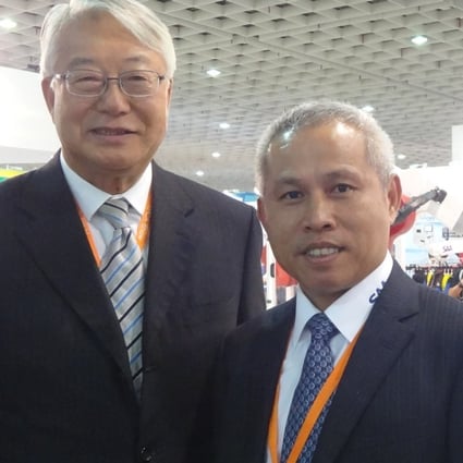 (From left) Koon Kam-kwan, chairman, and Wang Nien-ching, general manager
