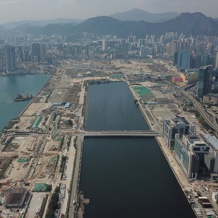 Residential sites for sale on the former runway of the converted Kai Tak airport enjoy commanding waterfront views. Photo: Roy Issa
