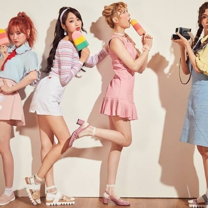 The K-pop girl group Nine Muses, which came up with the ‘paper cup diet’, which sees its members consume only the food that can be held inside one paper cup. Photo: Instagram @official_ninemuses