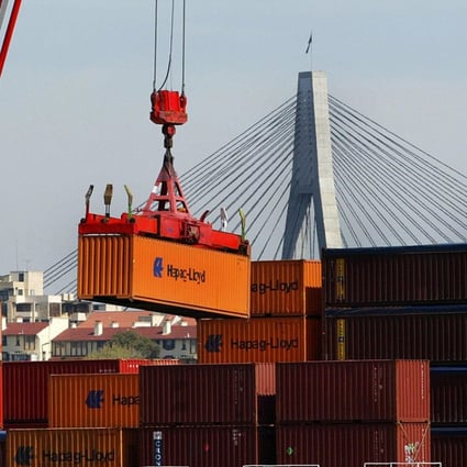 Containers being unloaded at Darling Harbour in Sydney, with the Anzac Bridge in the background. Last year Australia was Hong Kong’s 19th largest trading partner in merchandise trade, valued at HK$54.2 billion. Photo: AFP
