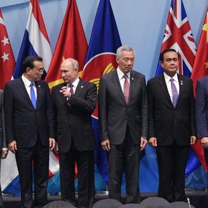 East Asia Summit leaders during their meeting in Singapore. Photo: EPA