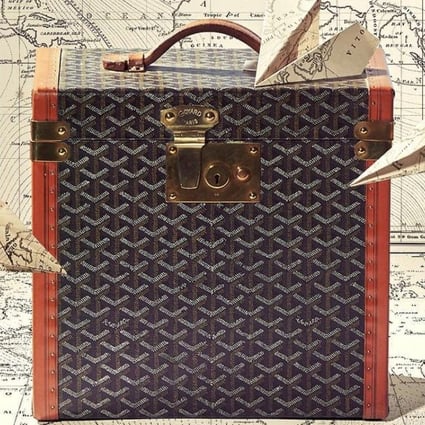 Travel trunks created by the French luxury fashion brand, Goyard – which rarely advertises its products – which can range in price from about US$10,000 to nearly US$60,000, for one of its 19th-century-style versions. Photo: Instagram @goyardofficial