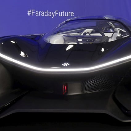 The FFZERO1 electric concept car from Faraday Future is shown after an unveiling at a news conference in Las Vegas, Nevada on January 4, 2016. Photo: Reuters