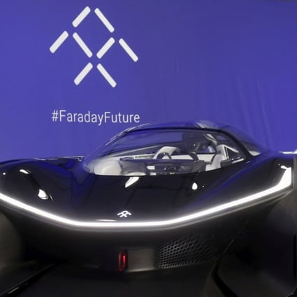 The FFZERO1 electric concept car of Faraday Future is shown after an unveiling at a news conference in Las Vegas, Nevada, in January 2016. Photo: Reuters