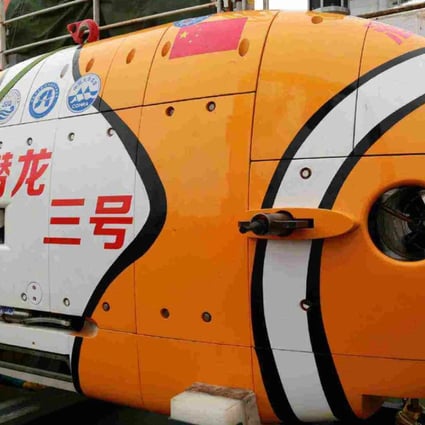 China’s unmanned submarine vehicle Qianlong III could help to drive a subsea exploration programme and herald the arrival of an AI colony on the South China Sea bed. Photo: Weibo