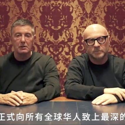 Stefano Gabbana (right) and Domenico Dolce released a video apology. Photo: Handout