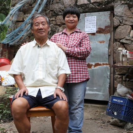 Sunshine Island’s only periodic residents Lam Chi-ngai, 76, and his wife Yau Sau-kam, 56. Photo: Winson Wong