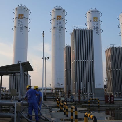A liquefied natural gas storage facility of China Resources Gas in Xiangyang, in China’s Hubei province. Photo: Reuters