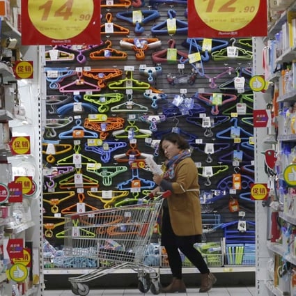 China’s National Bureau of Statistics has noted a recent sharp decline in retail sales, bad news for an economy whose growth has been largely driven by consumer spending. Photo: Reuters