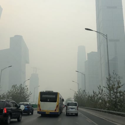 Smog in Beijing. China is the world’s largest producer of greenhouse gases. Photo: Simon Song