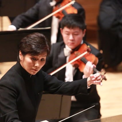 Music director of the Hong Kong Sinfonietta Yip Wing-sie in action. She is to step down in 2020. Photo: Hong Kong Sinfonietta