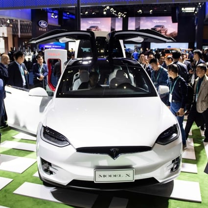 Last week Tesla cut the prices of the Model S saloon and Model X SUV in China by between 12 and 26 per cent. Photo: AFP