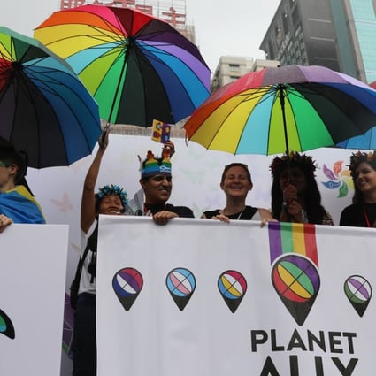 Participants in the Hong Kong Pride Parade, at Victoria Park on November 17. Photo: Edward Wong 
