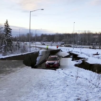 Everything Is Broken Powerful 7 0 And 5 8 Earthquakes Buckle Alaska Roads Trigger Brief Tsunami Warning South China Morning Post