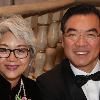 Huang Ping, China’s new consul general in New York, and his wife Zhang Aiping at the China Institute gala on Wednesday night. Photo: Robert Delaney