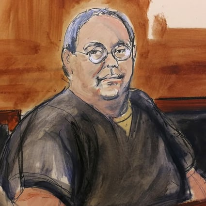 Former Hong Kong home affairs secretary Patrick Ho, depicted in this courtroom sketch, did not take the stand on Monday. Photo: AP