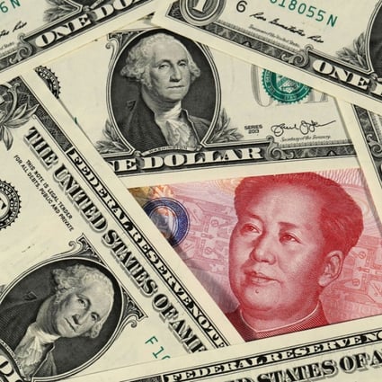 The yuan had its best day in two years against the US dollar on Monday. Photo: Kyodo