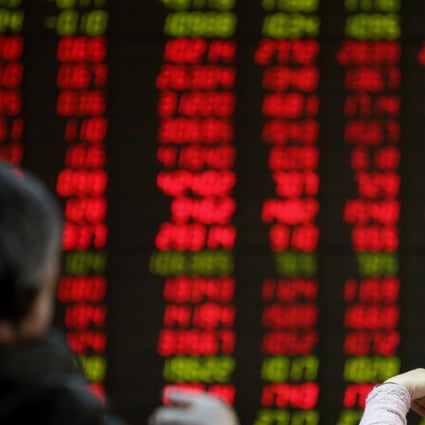 A brokerage house in Beijing. The benchmark Shanghai Composite Index rose by 2.6 per cent on Monday. Photo: Simon Song