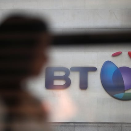 British telecommunications giant BT Group, which owns the UK’s biggest mobile services provider EE, says it will not use equipment from Huawei Technologies for the core network of its next-generation 5G infrastructure. Photo: Reuters