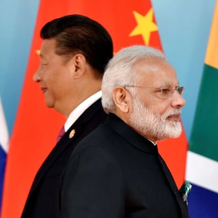 President Xi Jinping and India’s Prime Minister Narendra Modi at the BRICS summit in Xiamen, Fujian province, China in September 2017. Photo: Reuters