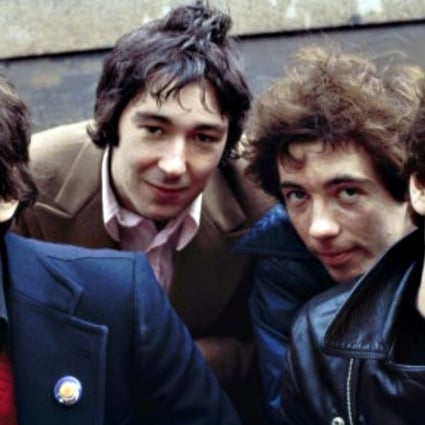 Pete Shelley (second from left) with bandmates in Buzzcocks in a promotional photo for their 1979 US tour. Photo: Handout